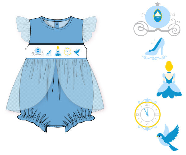 PREORDER 60: SPRING PT 1 - Happily Ever After - Blue Princess Girl Bubble