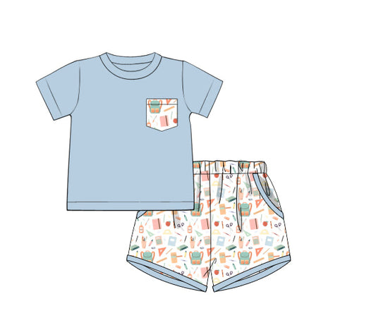 PREORDER 49: SUMMER PT 2 - Classroom Cuties Boy Shortie Set