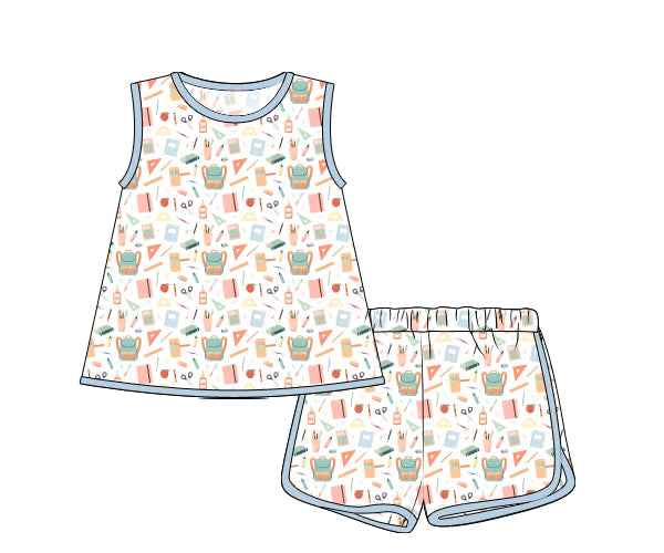 PREORDER 49: SUMMER PT 2 - Classroom Cuties Girl Loungewear Set