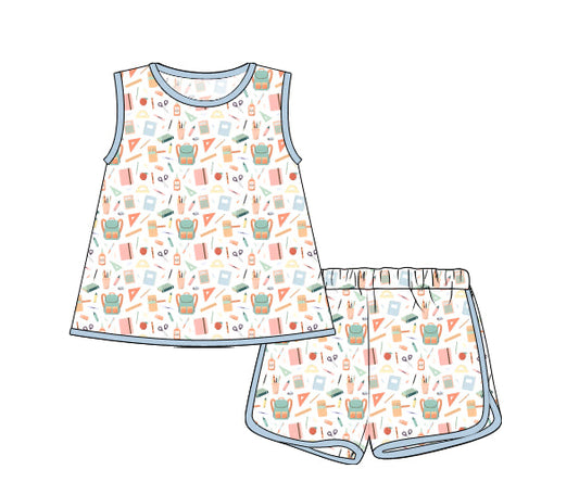 PREORDER 49: SUMMER PT 2 - Classroom Cuties Girl Loungewear Set