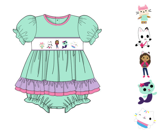 PREORDER 49: SUMMER PT 2 - Summer 2 Girls Only - Summer Dollhouse Friends Girl Skirted Bubble