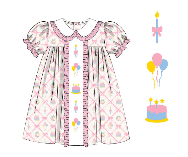 RTS - SUMMER PT 2 - Birthday Wishes Girl Dress