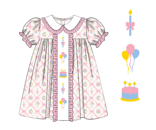 PREORDER 49: SUMMER PT 2 - Birthday Wishes Girl Dress