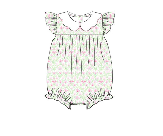 PREORDER 49: SUMMER PT 2 - Lime & Pink Floral Girl Bubble