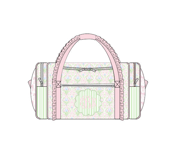 PREORDER 49: SUMMER PT 2 - Lime & Pink Floral Duffel Bag