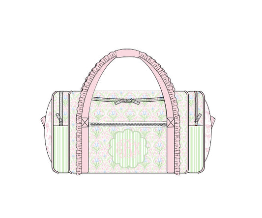 PREORDER 49: SUMMER PT 2 - Lime & Pink Floral Duffel Bag