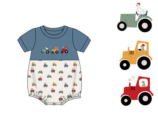 PREORDER 49: SUMMER PT 2 - Summer 2 Boys Only - Farm Animal Tractors Boy Bubble