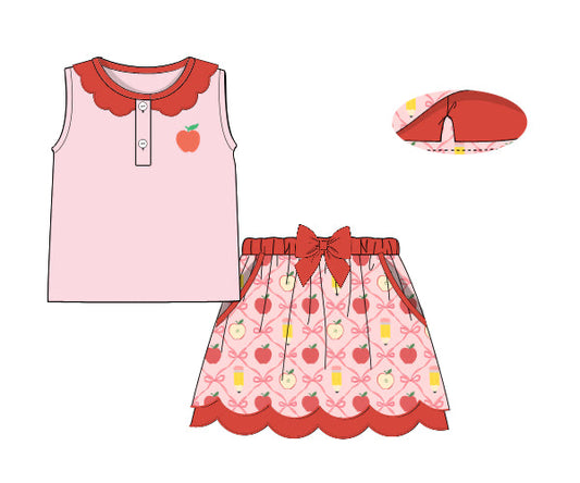 PREORDER 49: SUMMER PT 2 - Back to School Trellis Girl Skort Set