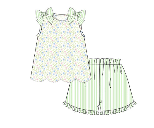 PREORDER 49: SUMMER PT 2 - Lime Garden Girl Short Set