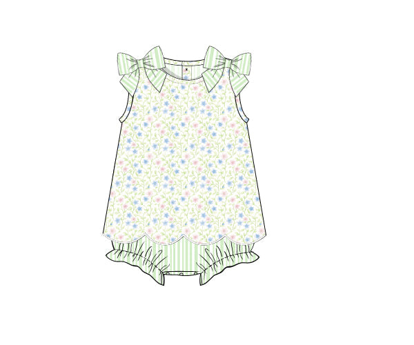 PREORDER 49: SUMMER PT 2 - Lime Garden Girl Skirted Bubble