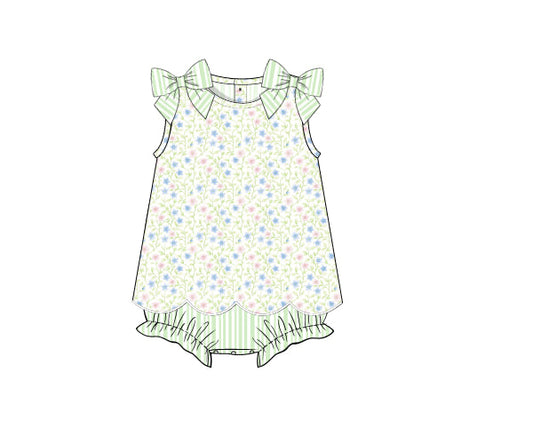 PREORDER 49: SUMMER PT 2 - Lime Garden Girl Skirted Bubble