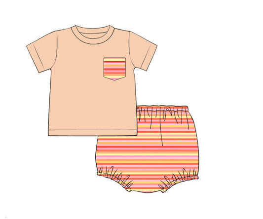 PREORDER 49: SUMMER PT 2 - Sherbert Floral Boy Diaper Set