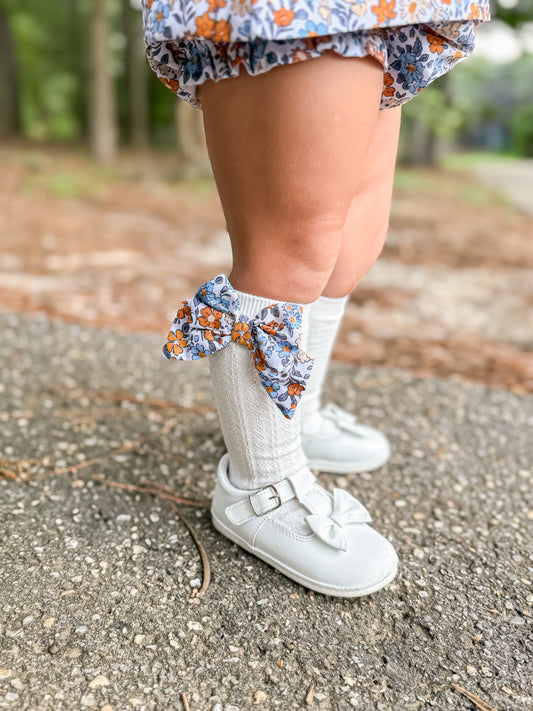 RTS - AUTUMN BASICS - Autumn Basics Girls Only - Vintage Poppies Girl Socks