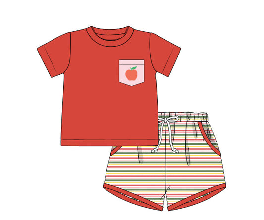 PREORDER 49: SUMMER PT 2 - Back to School Trellis Boy Shortie Set