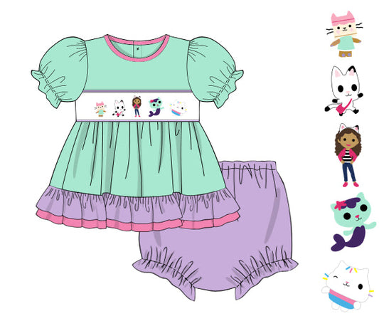 PREORDER 49: SUMMER PT 2 - Summer 2 Girls Only - Summer Dollhouse Friends Girl Diaper Set