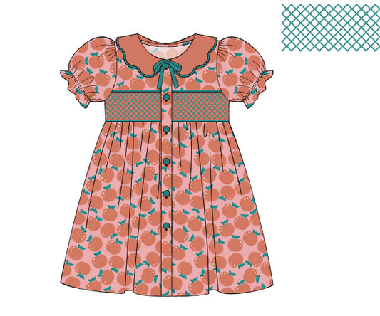 PREORDER 49: SUMMER PT 2 - Teal Apple Orchard Girl Dress