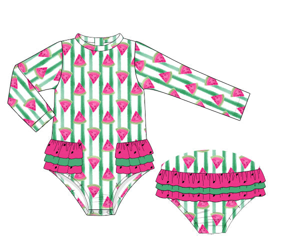 PREORDER 61: SPRING 2 - Watermelon Sugar Girl 1pc Rashguard