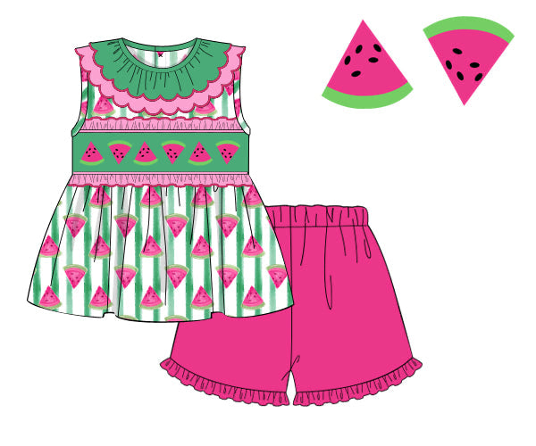 PREORDER 61: SPRING 2 - Watermelon Sugar Girl Short Set