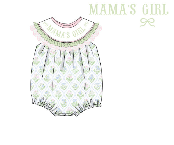 PREORDER 61: SPRING 2 - Smocked Mother’s Day Girl Bubble
