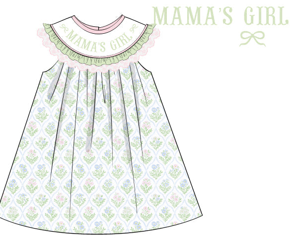 PREORDER 61: SPRING 2 - Smocked Mother’s Day Girl Dress