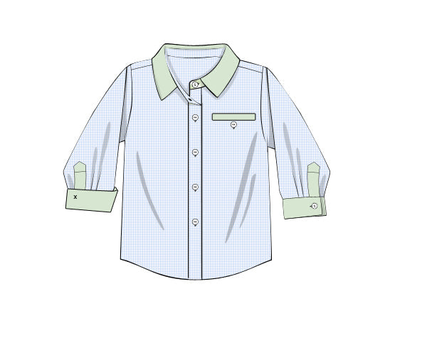 PREORDER 61: SPRING 2 - Smocked Mother’s Day Boy Button Down