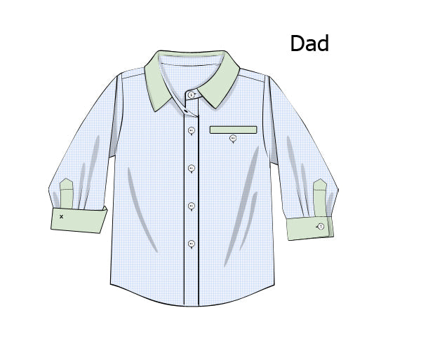 PREORDER 61: SPRING 2 - Smocked Mother’s Day Dad Button Down