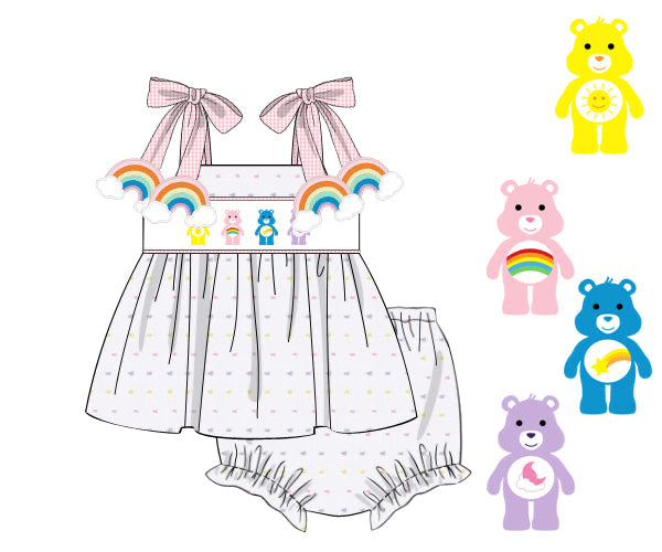 PREORDER 61: SPRING 2 - Spring 2 Girls Only - Bear Besties Girl Diaper Set