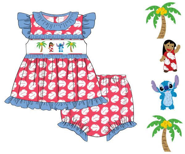 PREORDER 61: SPRING 2 - Ohana Girl Diaper Set