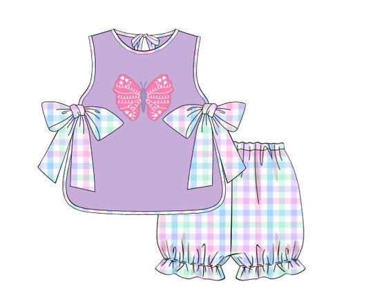 PREORDER 61: SPRING 2 - Spring 2 Girls Only - Butterfly Season Girl Bubble Short Set