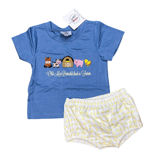 RTS - SUMMER 1 - Summer FK Farm Boy Diaper Set